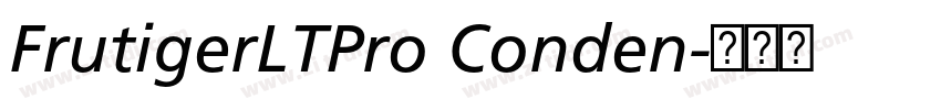 FrutigerLTPro Conden字体转换